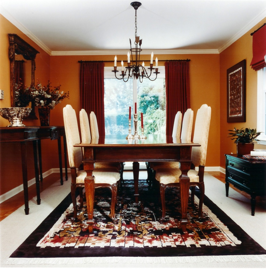 28 Elegant Designs For Your Dining Room 3 rug-in-dining-room