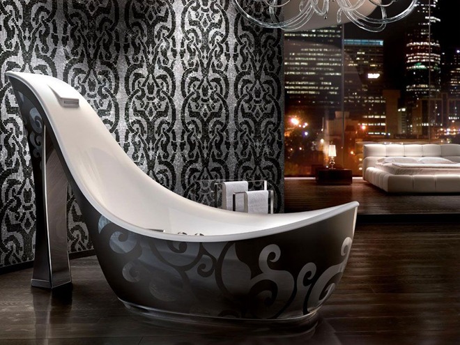 shoe-shape-bathtub 25 Creative and Unique Bathtubs for an Elegant Bathroom
