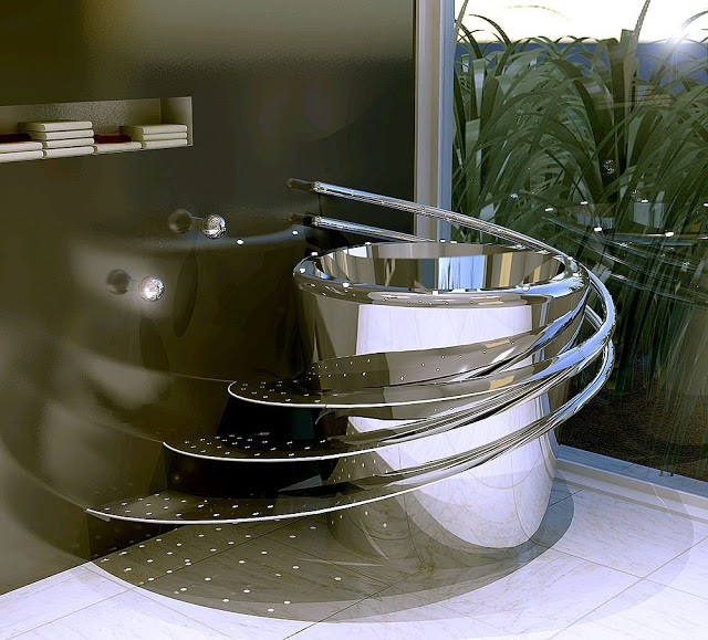 stainless-steel-bath-tub 25 Creative and Unique Bathtubs for an Elegant Bathroom