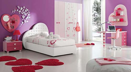 valentine-day-bedroom-decorating-love-wallpapers1 Modern Ideas Of Room Designs For Teenage Girls