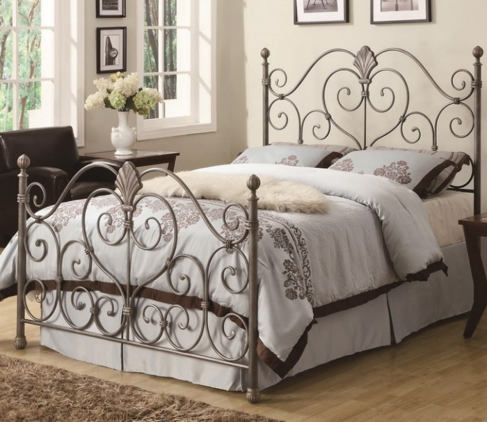 Bedroom-Decorating-Ideas-Metal-Bed-Frame Luxury Designs For Beds Made Of Metal