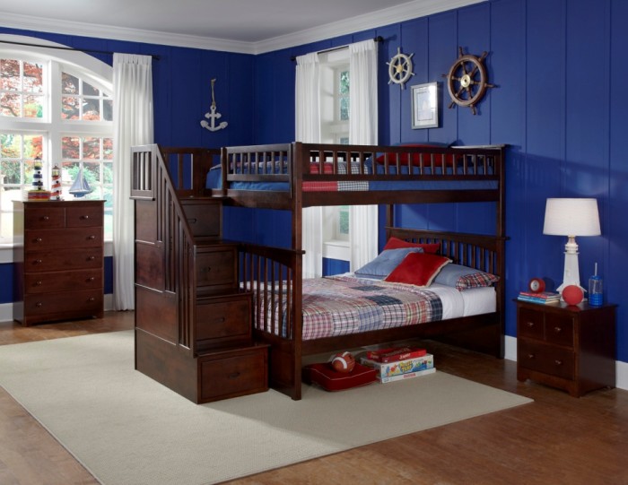 Columbia_FF_stair_AW Make Your Children's Bedroom Larger Using Bunk Beds