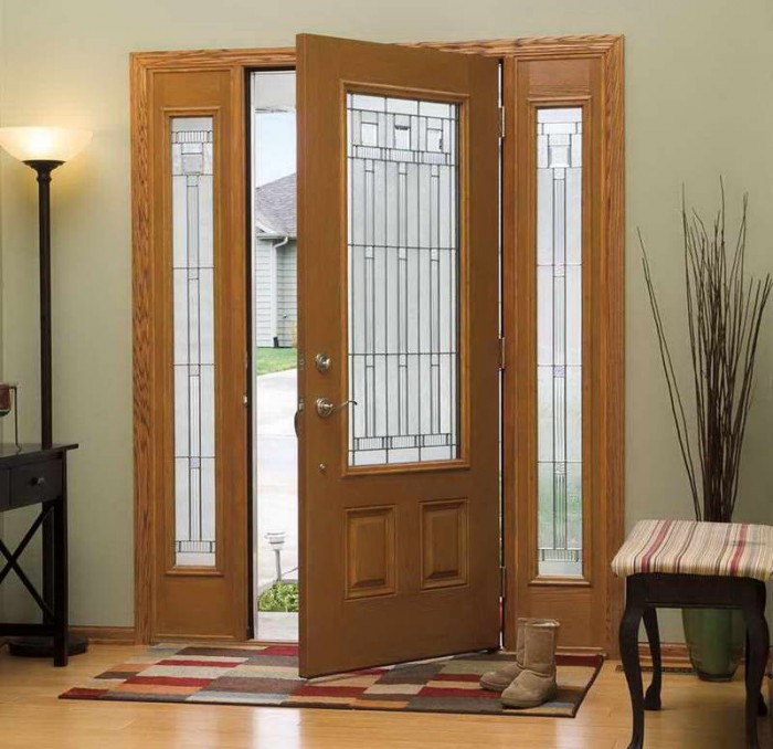 Contemporary-Entry-Doors-With-Floor-Lamps1 It Is Not Just a Front Door, It Is a Gate
