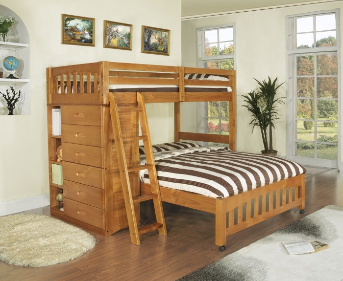 Double-Bunk-Beds-562 Make Your Children's Bedroom Larger Using Bunk Beds