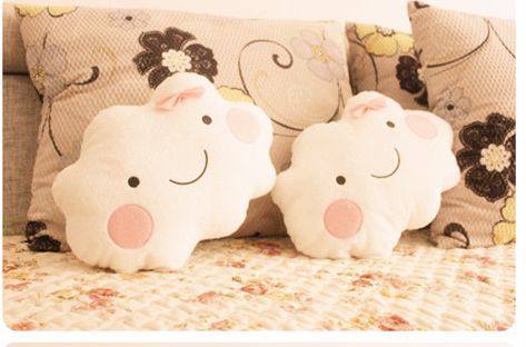 Free Shipping by EMS Wholesale Cute Cartoon Smiley Clouds font b Pillow b font Cushion Lovers 21 Unique And Cute Pillows Designs - 1