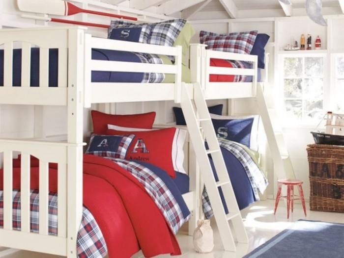 Gorgeous-Bunk-Bed-Boys-Room-Designs-Ideas-Modern-Small-Space-Design Make Your Children's Bedroom Larger Using Bunk Beds