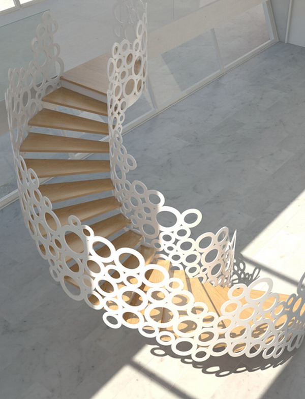 Home Decorating Ideas with Stunning Organic Staircase