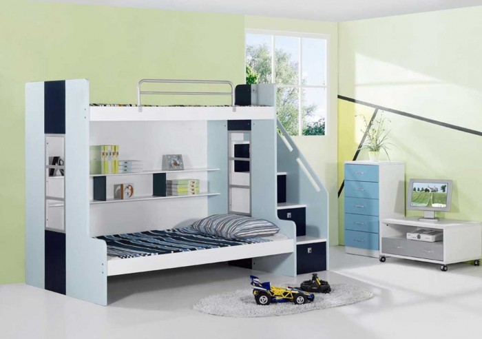Impressive-Cute-Kids-Bedrooms-Bunk-Bed-Design-listed-in-bedroom-Design-Pictures-Master-Bedroom-Design-subject-also-bedroom-Design-Games-subject- Make Your Children's Bedroom Larger Using Bunk Beds