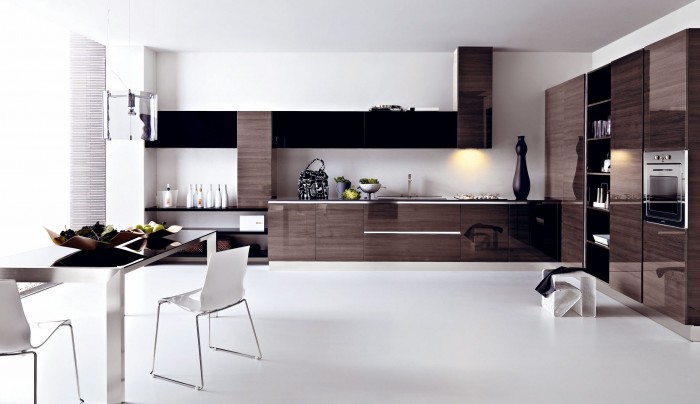 Kitchen-design-go-back-to-modern-gloss-grey-pine-kitchen-design 45 Elegant Cabinets For Remodeling Your Kitchen