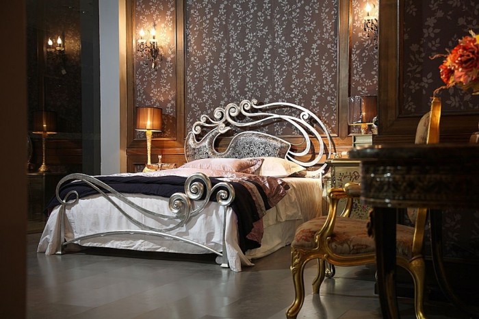 Luxury Bed Designs That Made Of Metal 3 Luxury-Metal-bed-with-charming-Headboard-Phoenix-by-Stylish-1