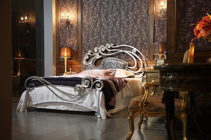 Luxury-Metal-bed-with-charming-Headboard-Phoenix-by-Stylish-1 Luxury Designs For Beds Made Of Metal
