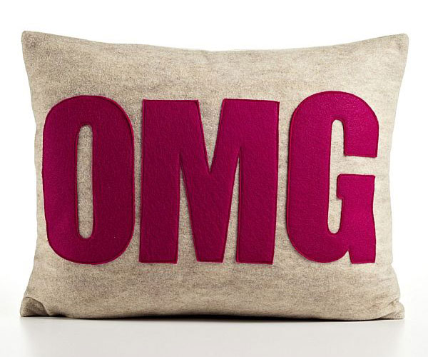 Modern-OMG-Pillow-Created-by-Recycled-Bottles-Felt-and-Filled-with-Recycled-Polyester 21 Unique And Cute Pillows Designs