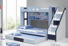 Modern bunk beds with stairs with trundle Make Your Children's Bedroom Larger Using Bunk Beds - 54 Pouted Lifestyle Magazine