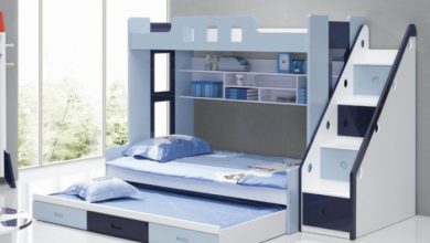 Modern bunk beds with stairs with trundle Make Your Children's Bedroom Larger Using Bunk Beds - 8 carpet design