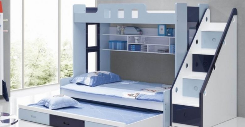 Modern bunk beds with stairs with trundle Make Your Children's Bedroom Larger Using Bunk Beds - 1 your children's bedroom