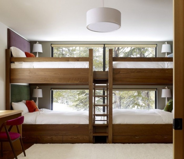 awesome-bunk-bed-kids-large-bunk-bed-for-four-1 Make Your Children's Bedroom Larger Using Bunk Beds