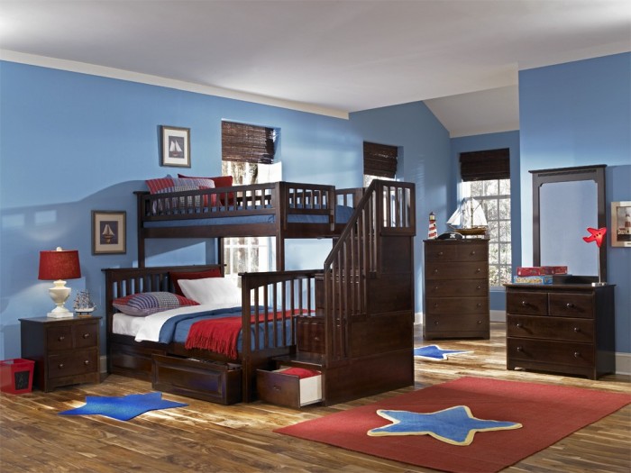 columbia_aw_tf_stair Make Your Children's Bedroom Larger Using Bunk Beds