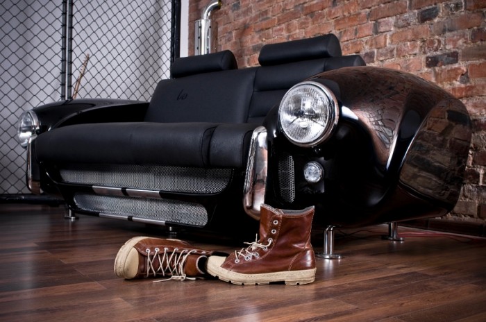 creative-sofa-made-by-real-car-parts 50 Creative and Weird Sofas for Your Home