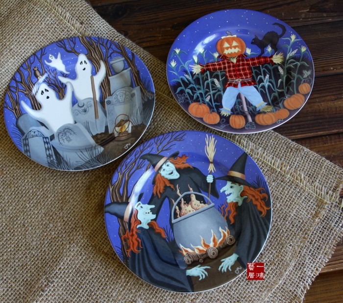 font-b-Ceramic-b-font-tableware-font-b-halloween-b-font-colored-drawing-disk-decoration 20 Wonderful Designs Of Ceramic Plates