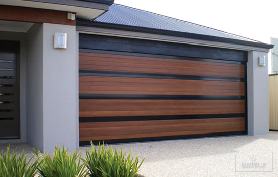 garage-doors-with-modern-wood-design Modern Ideas And Designs For Garage Doors