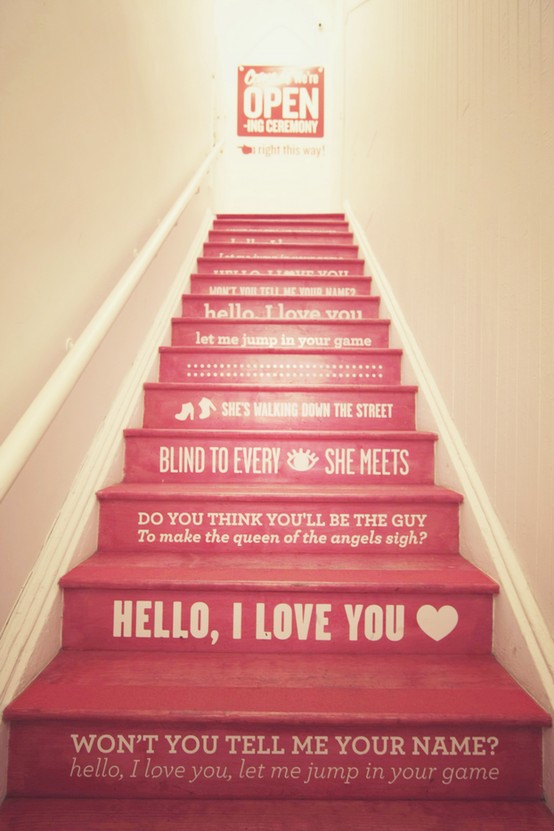 stair-riser-decor-ideas-1 Turn Your Old Staircase into a Decorative Piece