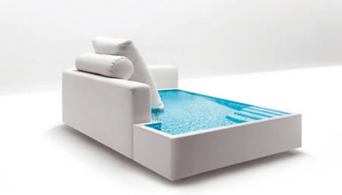 swimming pool sofa