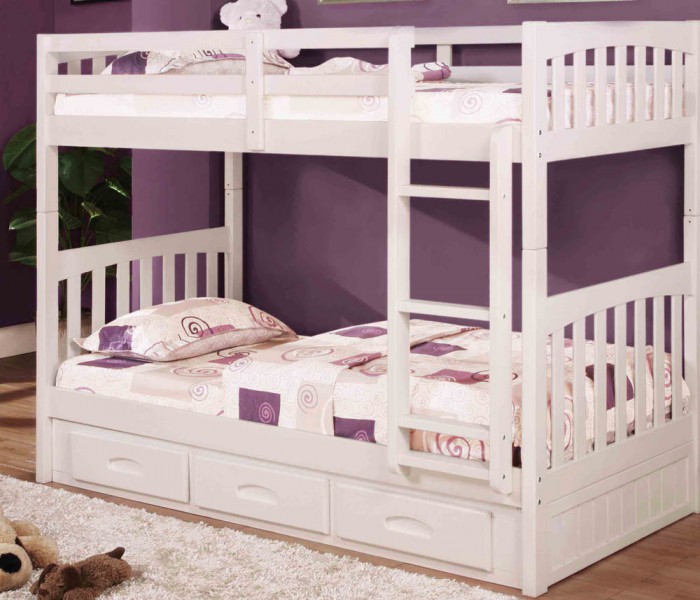 white-bunk-bed-twintwin_1_1 Make Your Children's Bedroom Larger Using Bunk Beds