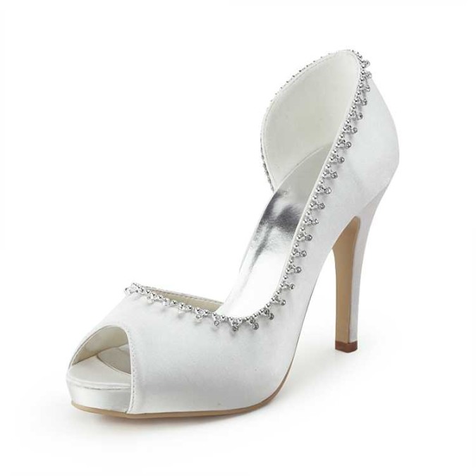 A Breathtaking Collection Of White Bridal Shoes For Your Wedding Day