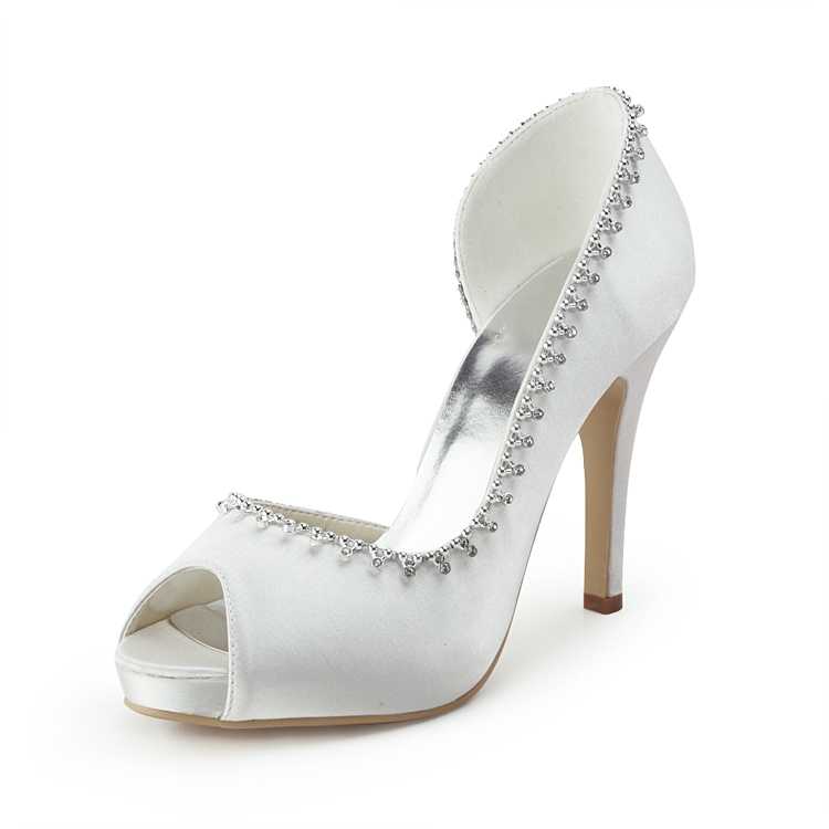 11904457-white-bridal-shoes-rhinestones-peep-toe-stiletto A Breathtaking Collection of White Bridal Shoes for Your Wedding Day