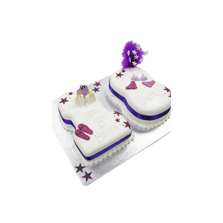 18th-birthday-girls-accessories-cake
