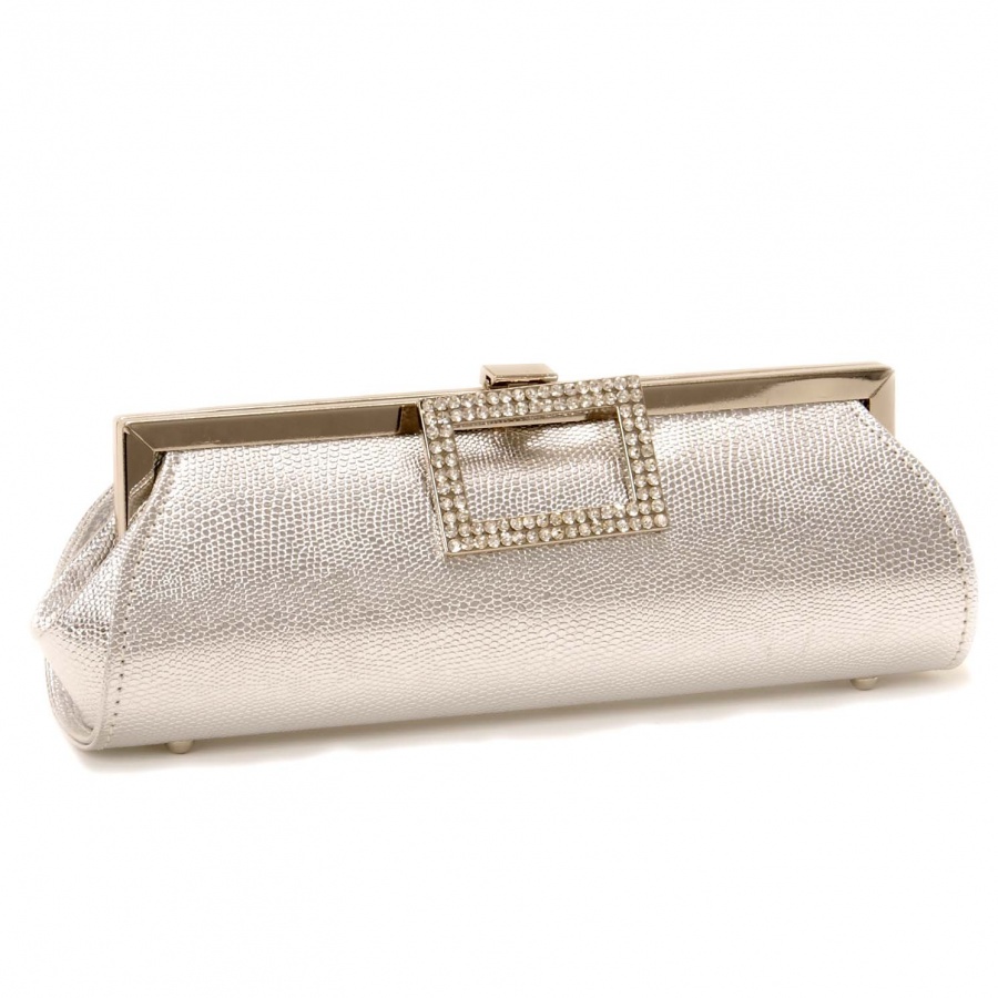 68549424_silver_diamante_buckle_evening_clutch_bag_front 50 Fabulous & Elegant Evening Handbags and Purses