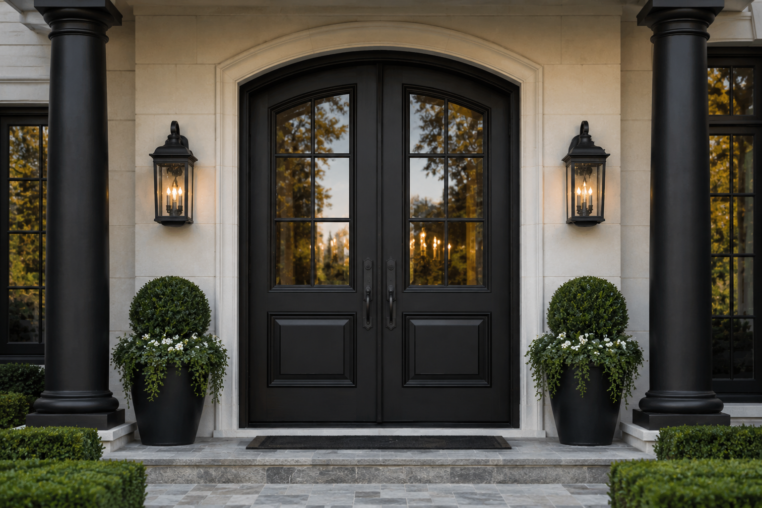 Bold Black Front Door That Never Go Out of Style 17 Designs To Choose From When Deciding On A Front Door - 13