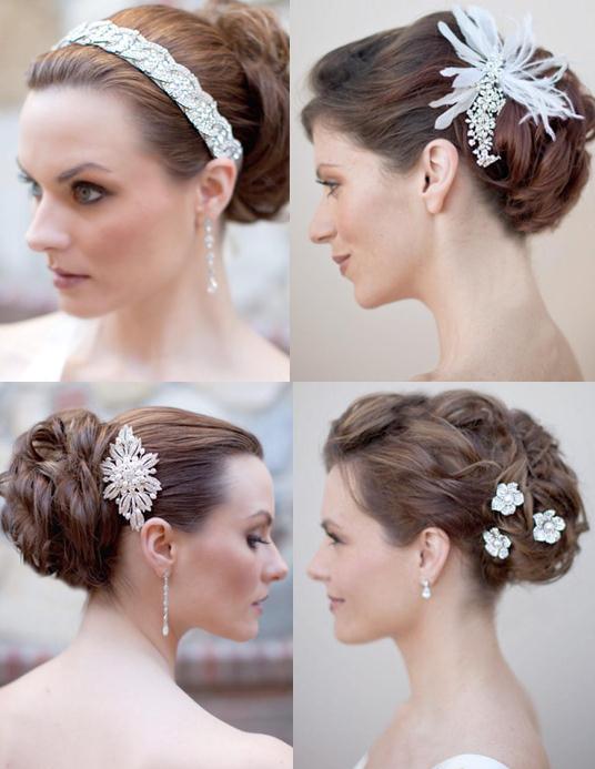 Bridal-Hair-style_-Crystal-Beaded-Headband-Tiara_-Rhinestone-pins-536 50 Dazzling & Fabulous Bridal Hairstyles for Your Wedding