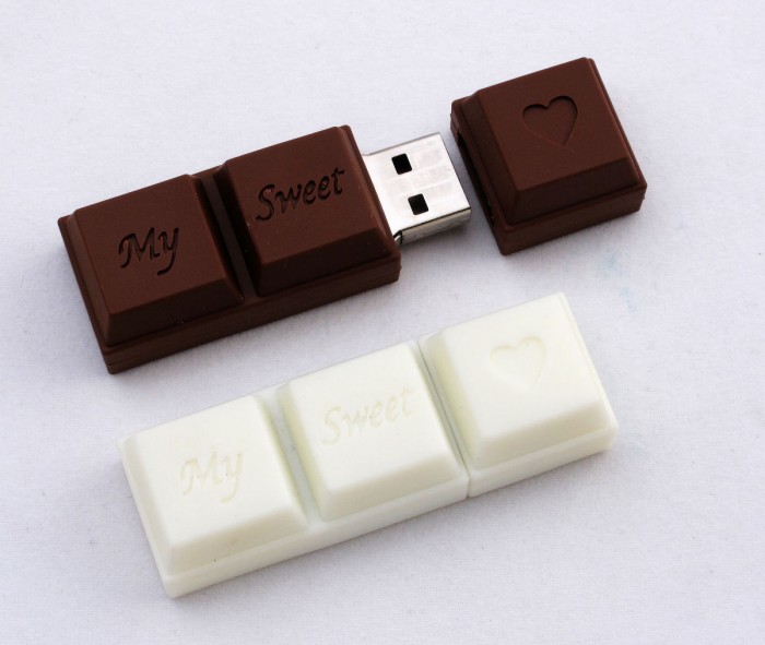 Chocolate-USB-Drive 35 Weird & Funny Gifts for Women
