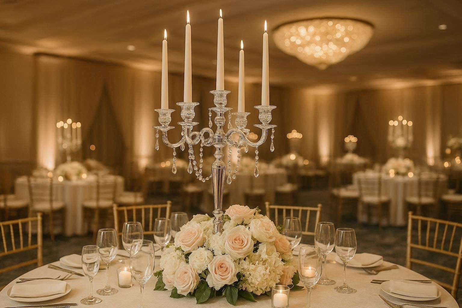 Crystal Candelabra Centerpieces 17 Fabulous and Breathtaking Wedding Centerpieces - 12 centerpieces