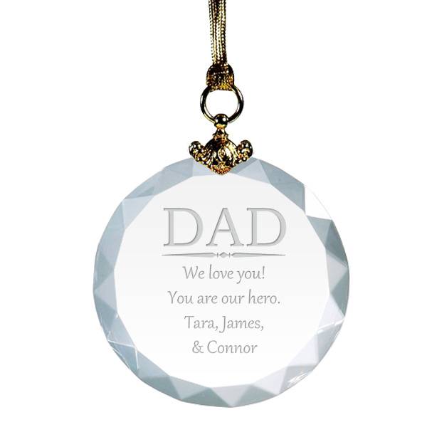 Crystal-Dad-Personalized-Christmas-Ornament-8691_li The Best 10 Christmas Gift Ideas for Your Daddy