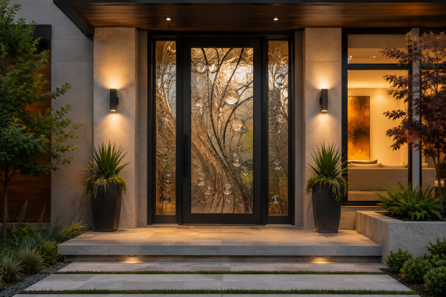 Decorative Glass Front Door That Blend Art and Function 17 Designs To Choose From When Deciding On A Front Door - 6
