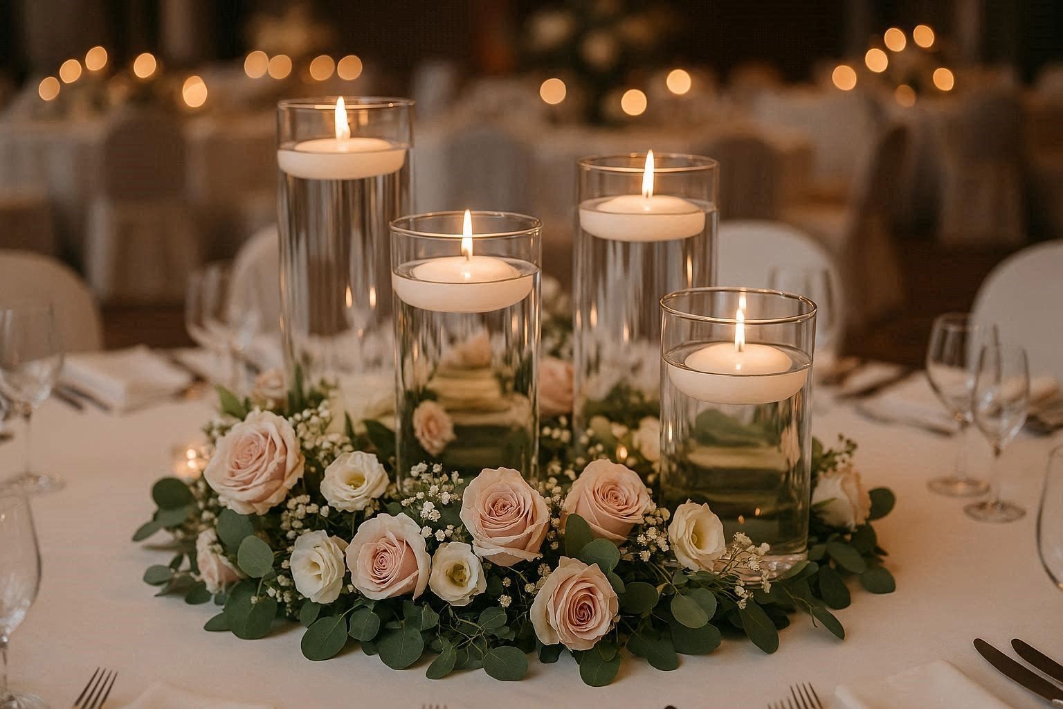 Floating Candle Centerpieces 17 Fabulous and Breathtaking Wedding Centerpieces - 5 centerpieces