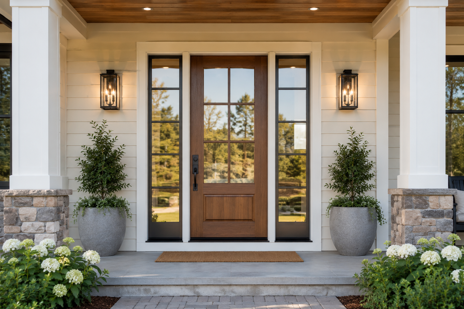 Front Doors with Sidelights for a Brighter Entrance 17 Designs To Choose From When Deciding On A Front Door - 16