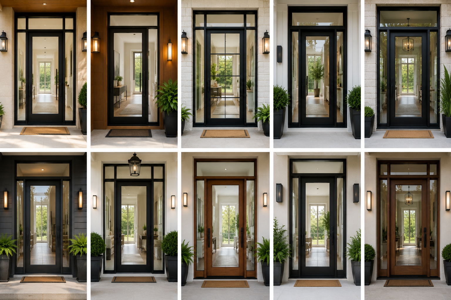Full Glass Front Doors That Flood Your Entryway with Light 17 Designs To Choose From When Deciding On A Front Door - 5