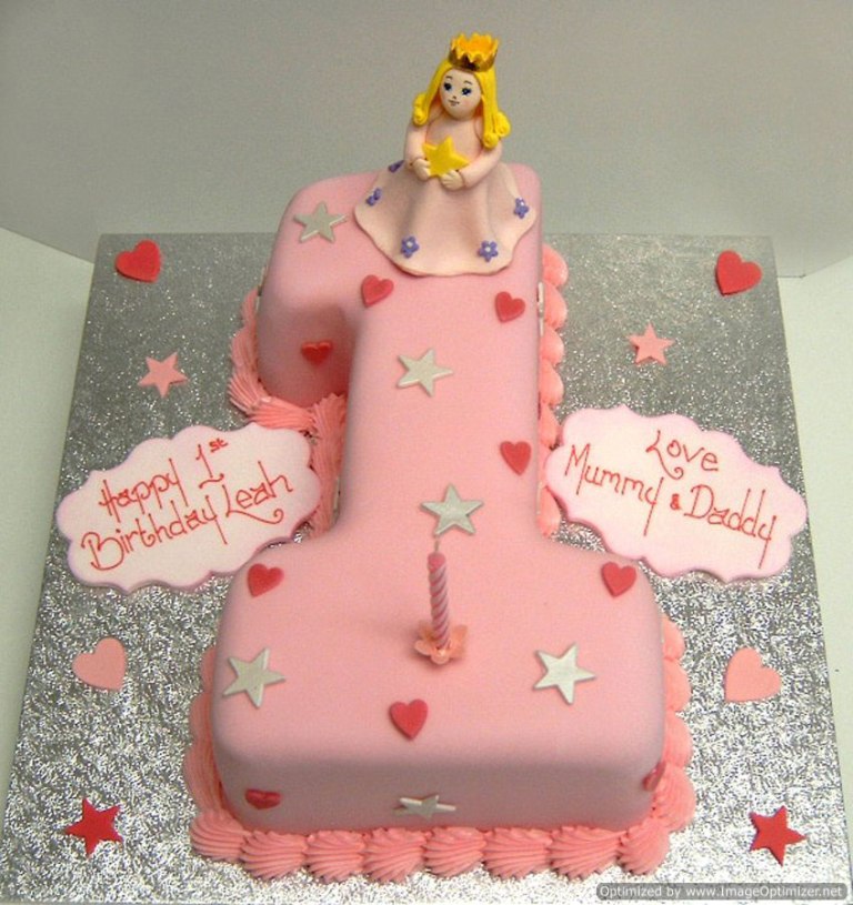Girls-1st-Birthday-Cake