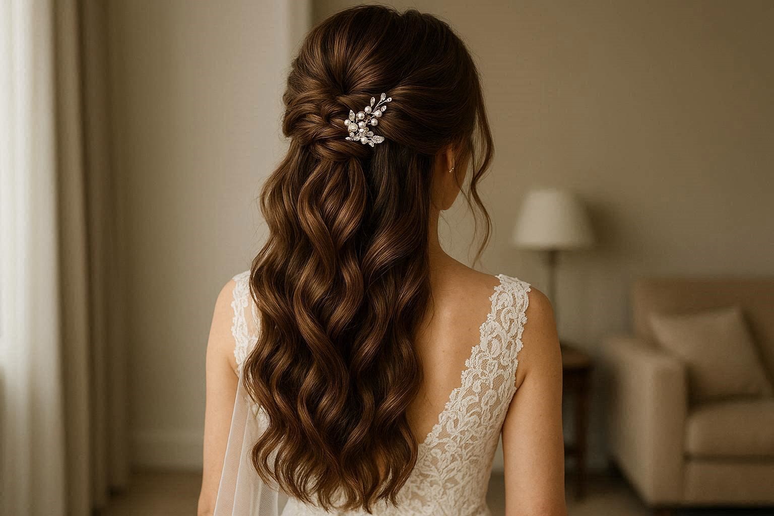 Half Up Half Down Hairstyle 18 Dazzling & Fabulous Bridal Hairstyles for Your Wedding - 10 bridal hairstyle