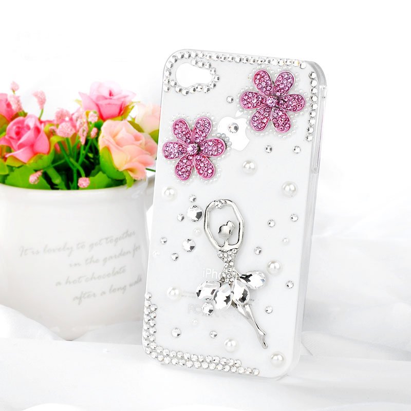 Hot-Ballet-Girl-bling-diamond-mobile-phone-luxury-cover-for-iphone4-4s-rhinestones-case-accessories-4g 50 Fascinating & Luxury Diamond Mobile Covers for Your Mobile