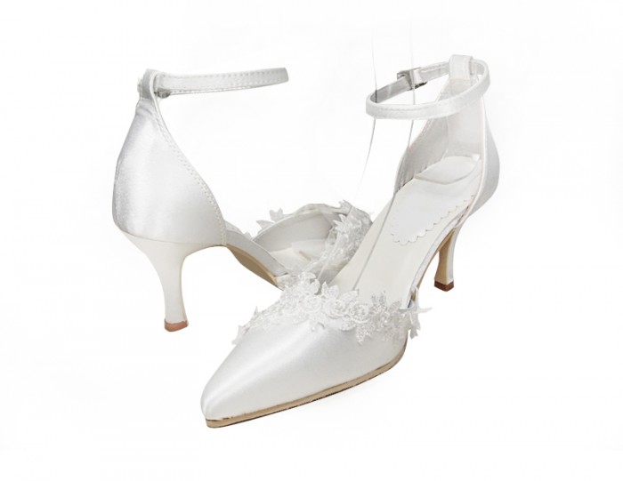 Jodie-white-3-inch-bridal-wedding-shoes A Breathtaking Collection of White Bridal Shoes for Your Wedding Day