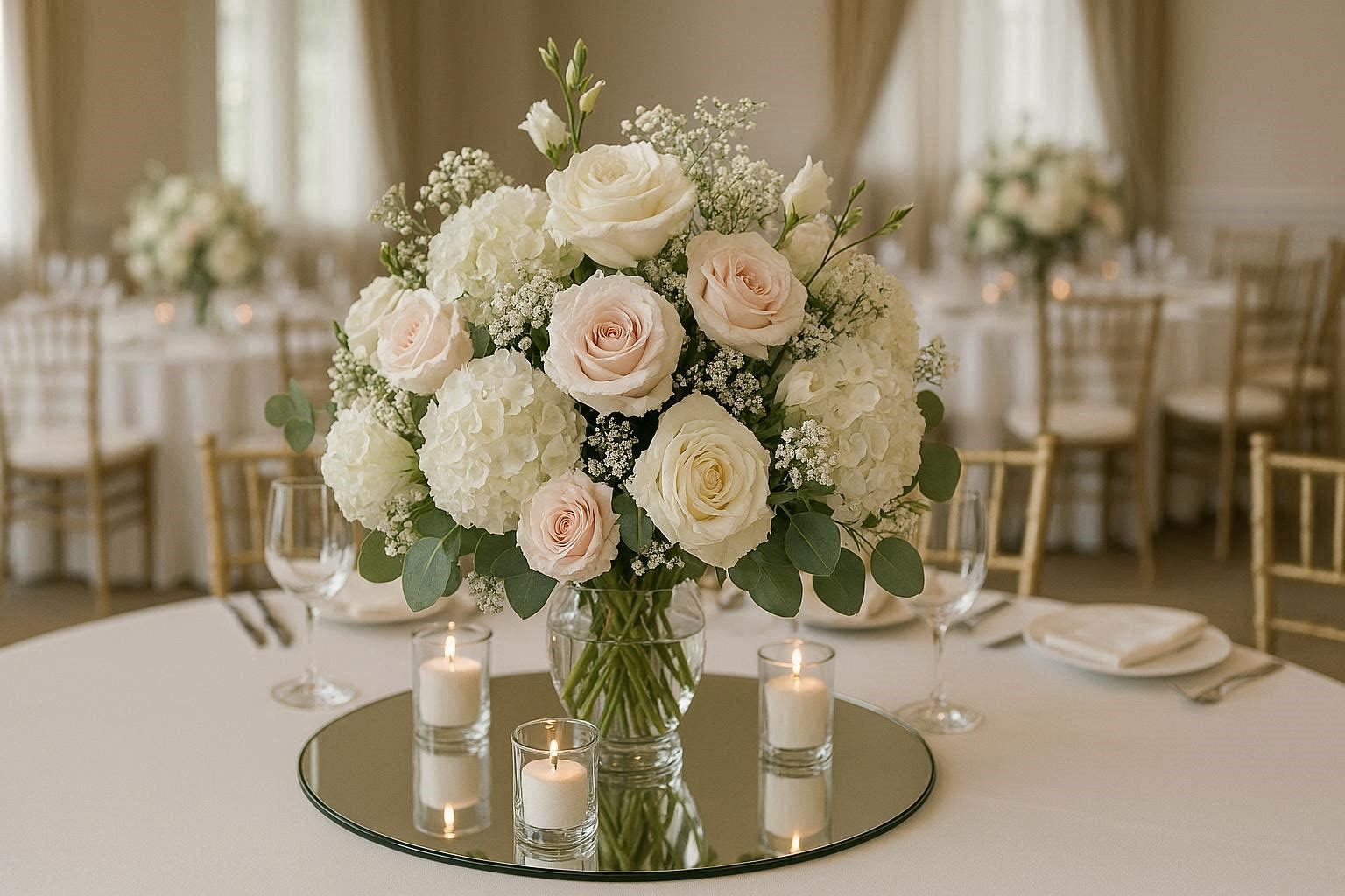 Mirror Base Floral Centerpieces 17 Fabulous and Breathtaking Wedding Centerpieces - 17 centerpieces