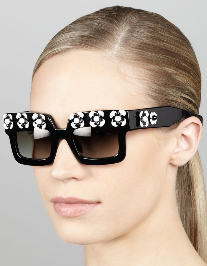 Prada_Flower_Square_Sunglasses_online 48+ Best Christmas Gift Ideas for Your Wife