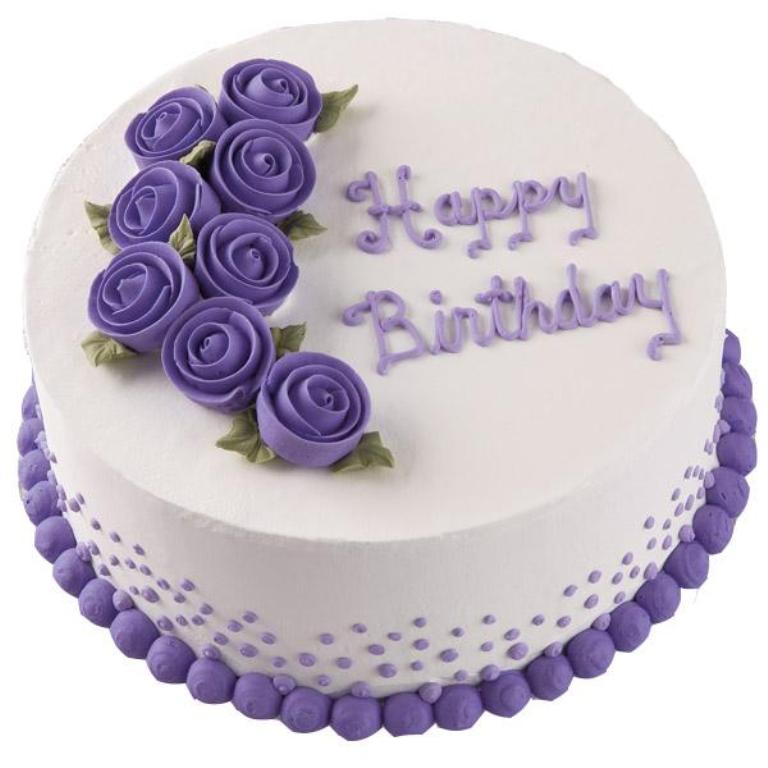 PurpleHappyBirthdayCake-1 60 Mouth-Watering & Stunning Happy Birthday C...