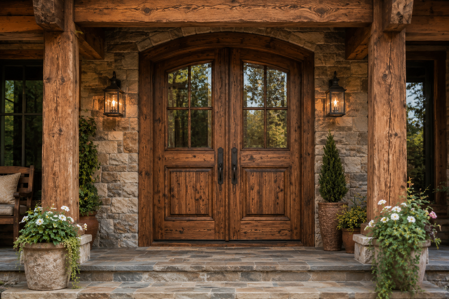 Rustic Wooden Front Door That Add Warmth and Authenticity 17 Designs To Choose From When Deciding On A Front Door - 11