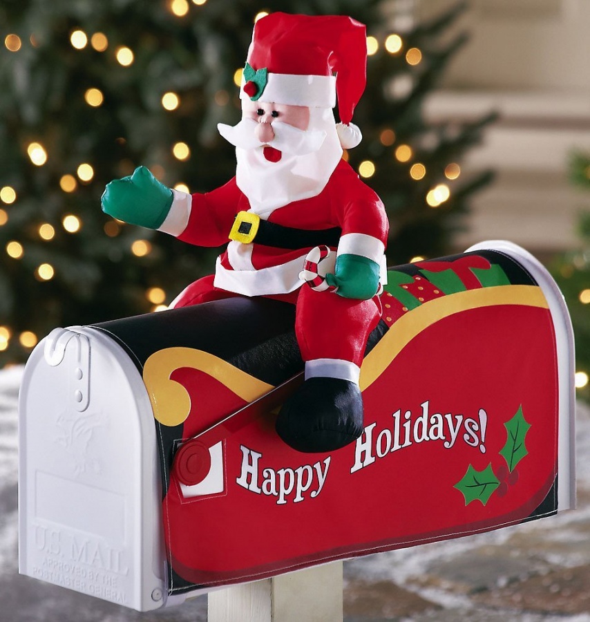 Santa-Claus-Mailbox-Cover-Outdoor-Decoration