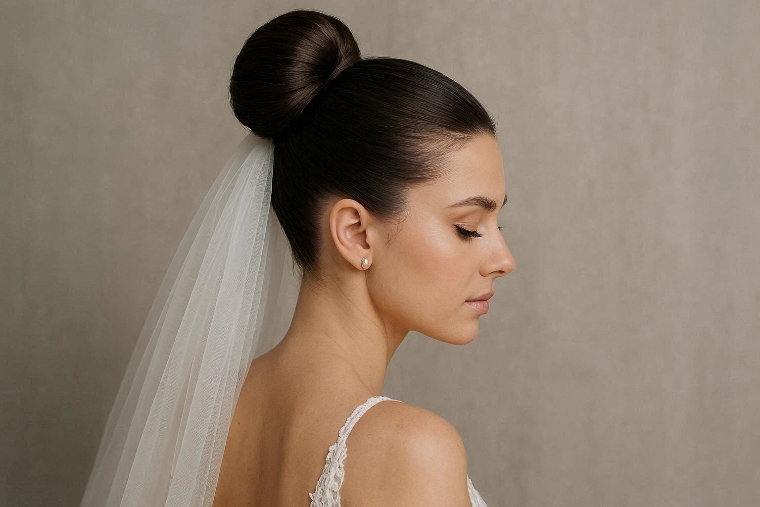 Sleek High Bun 18 Dazzling & Fabulous Bridal Hairstyles for Your Wedding - 9 bridal hairstyle